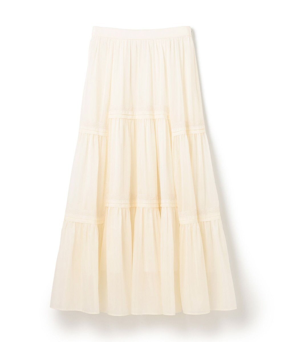 GRACE CONTINENTAL ギャザーレースロングスカート