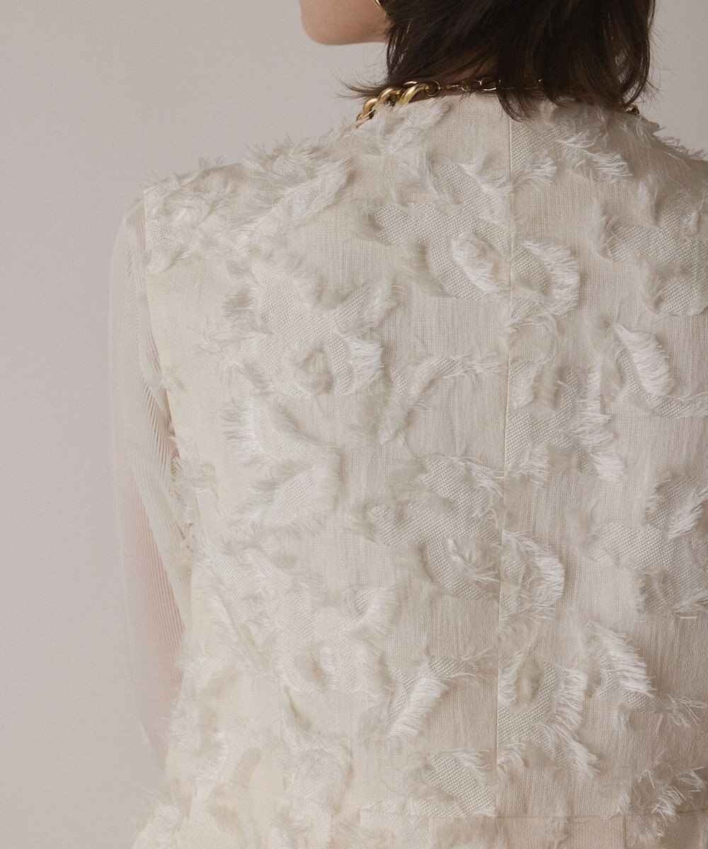 GRACE CONTINENTAL カットジャガードジレ 