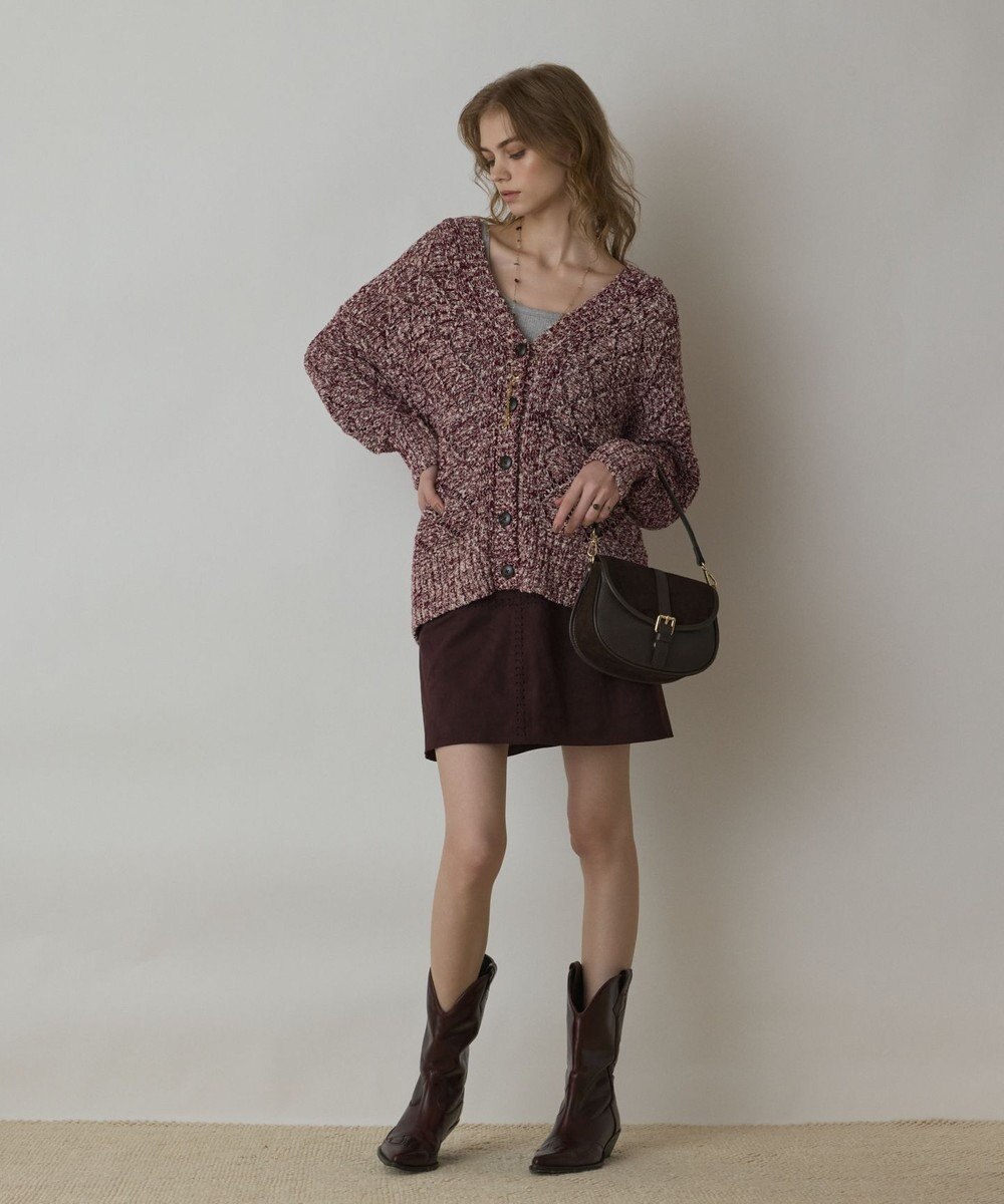 GRACE CONTINENTAL オーバーニットカーディガン 