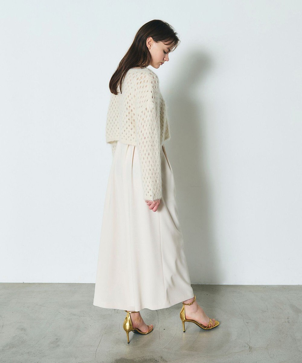 GRACE CONTINENTAL アルパカメッシュニットトップ