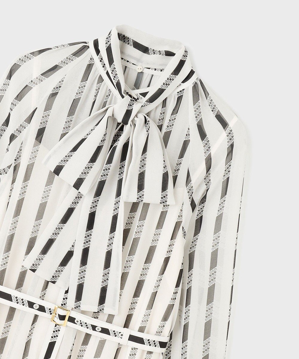 GRACE CONTINENTAL ハートストライプワンピース