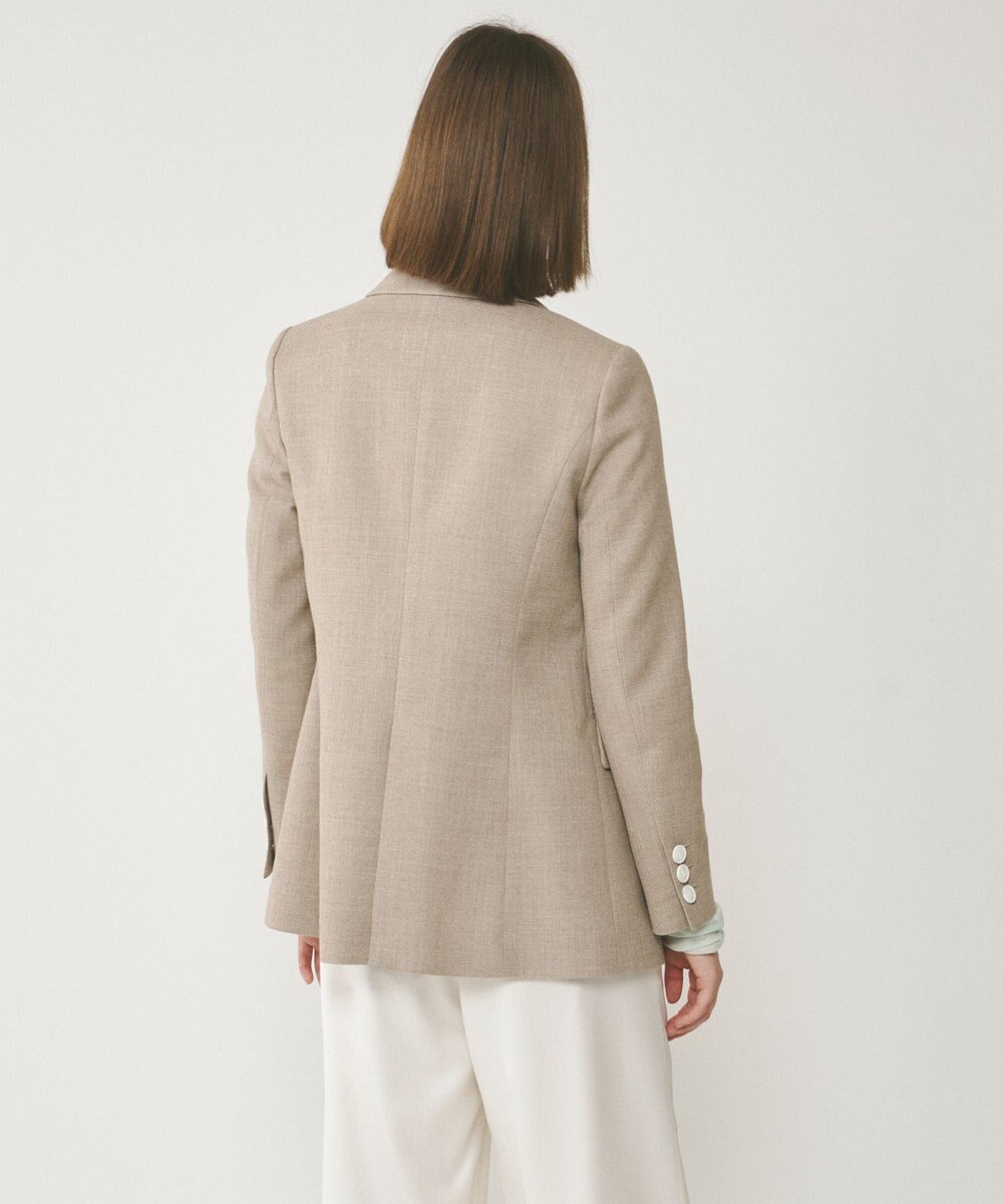 GRACE CONTINENTAL リネンライクダブルジャケット
