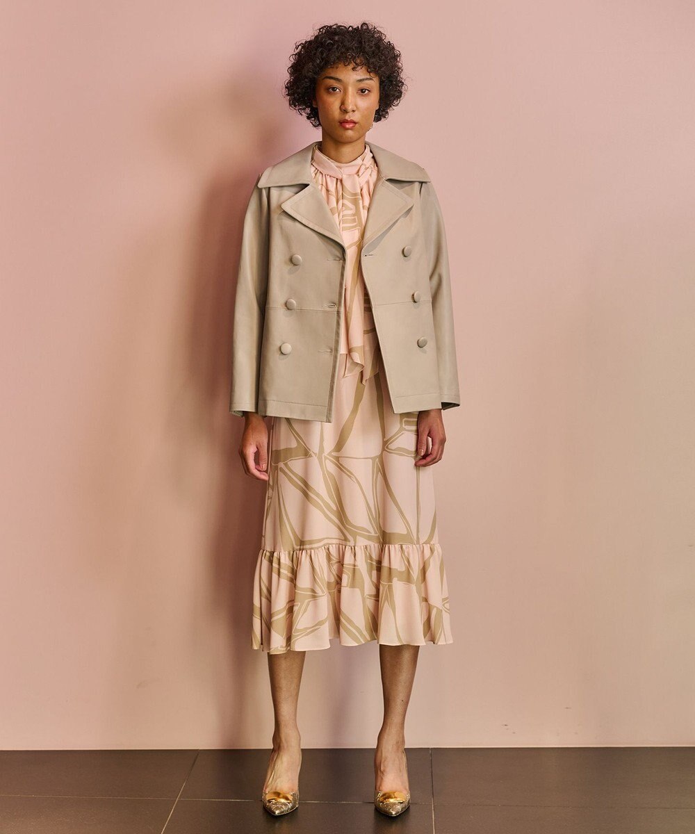 GRACE CONTINENTAL ラムレザーＰコート 