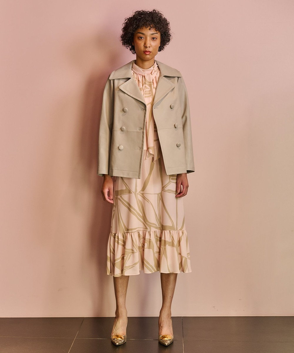 GRACE CONTINENTAL ラムレザーPコート