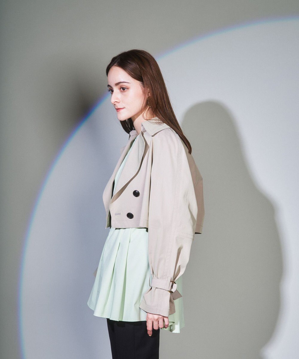 86 グレースクラス トレンチコート ロングコート ベルト パステルピンク S グレースクラス トレンチコート ロングコート ベルト パステル