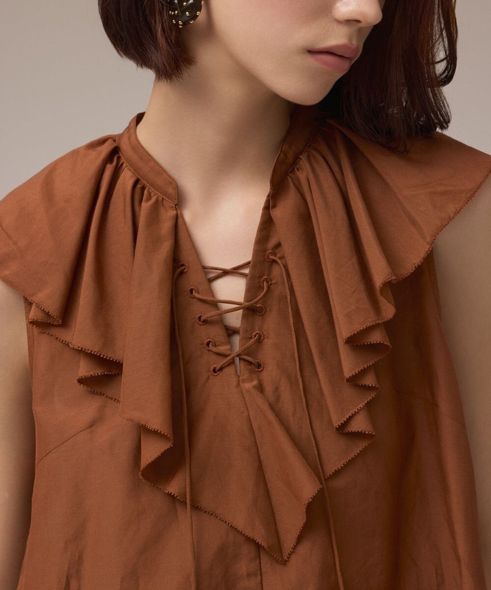 GRACE CONTINENTAL コットンシルクカフタントップ 