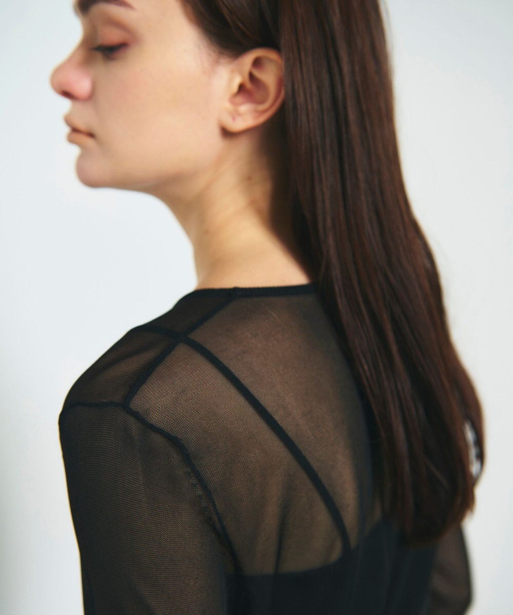 GRACE CONTINENTAL シアークルーニットトップ