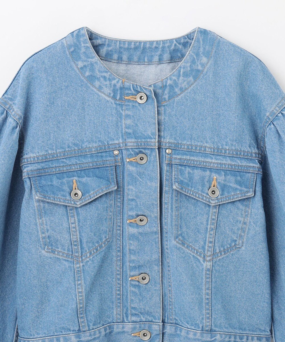 GRACE CONTINENTAL ノーカラーデニムジャケット 