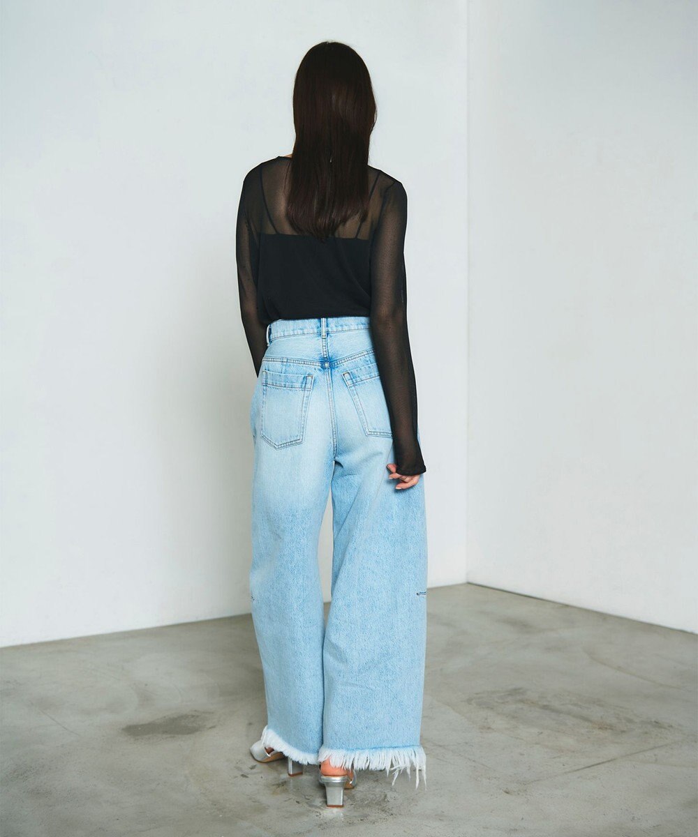 GRACE CONTINENTAL シアークルーニットトップ