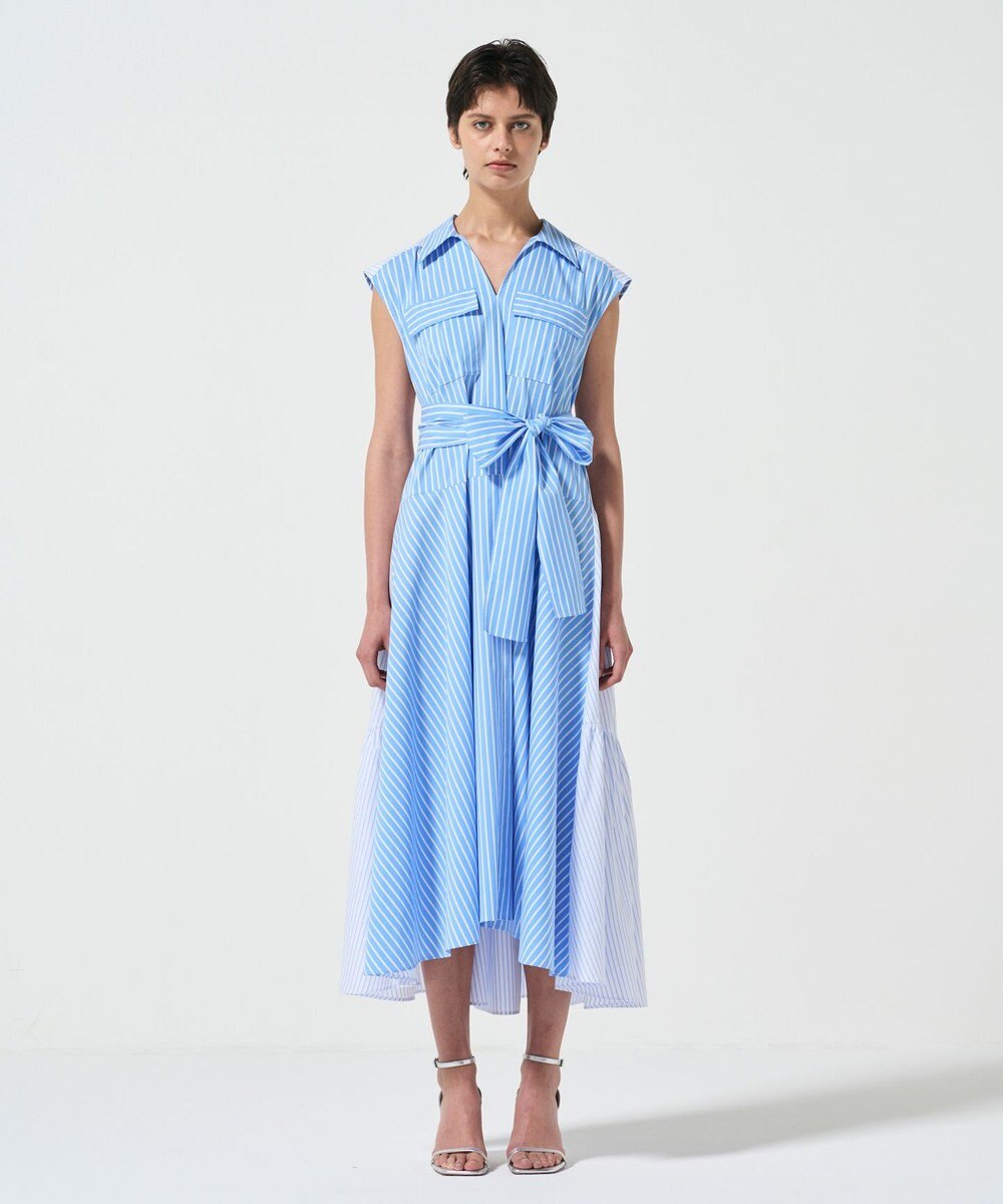 GRACE CONTINENTAL ティアードコンビシャツワンピース 