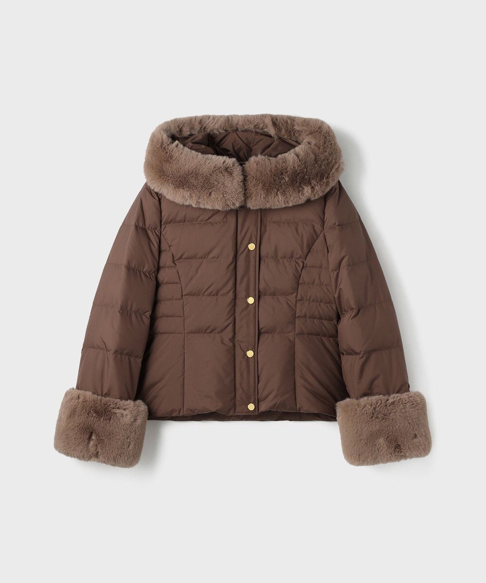 GRACE CONTINENTAL エコファーショートダウンジャケット 