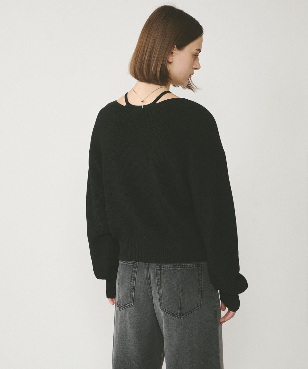 GRACE CONTINENTAL ハイゲージ畦ニットカーディガン 