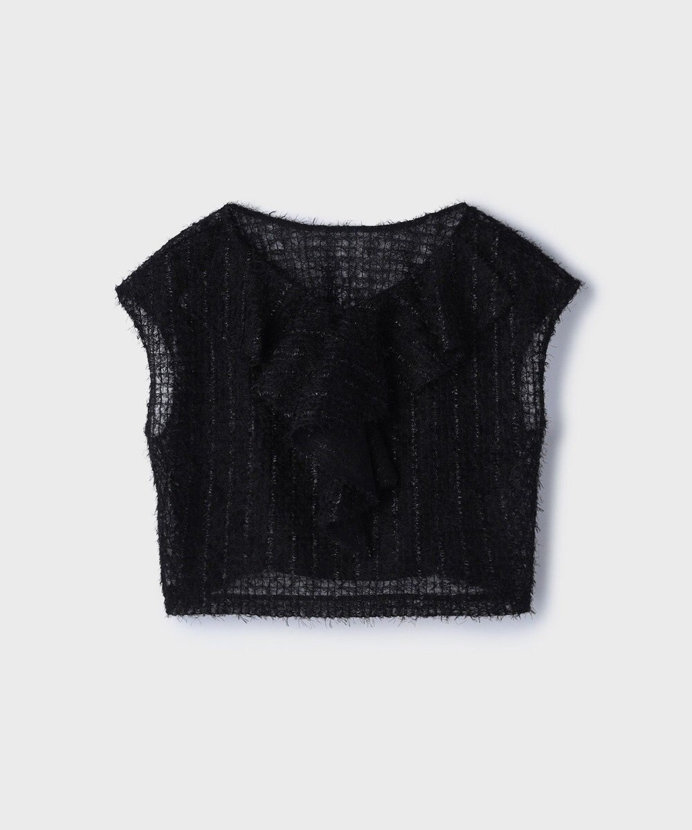 GRACE CONTINENTAL バックフレアチュールトップ 