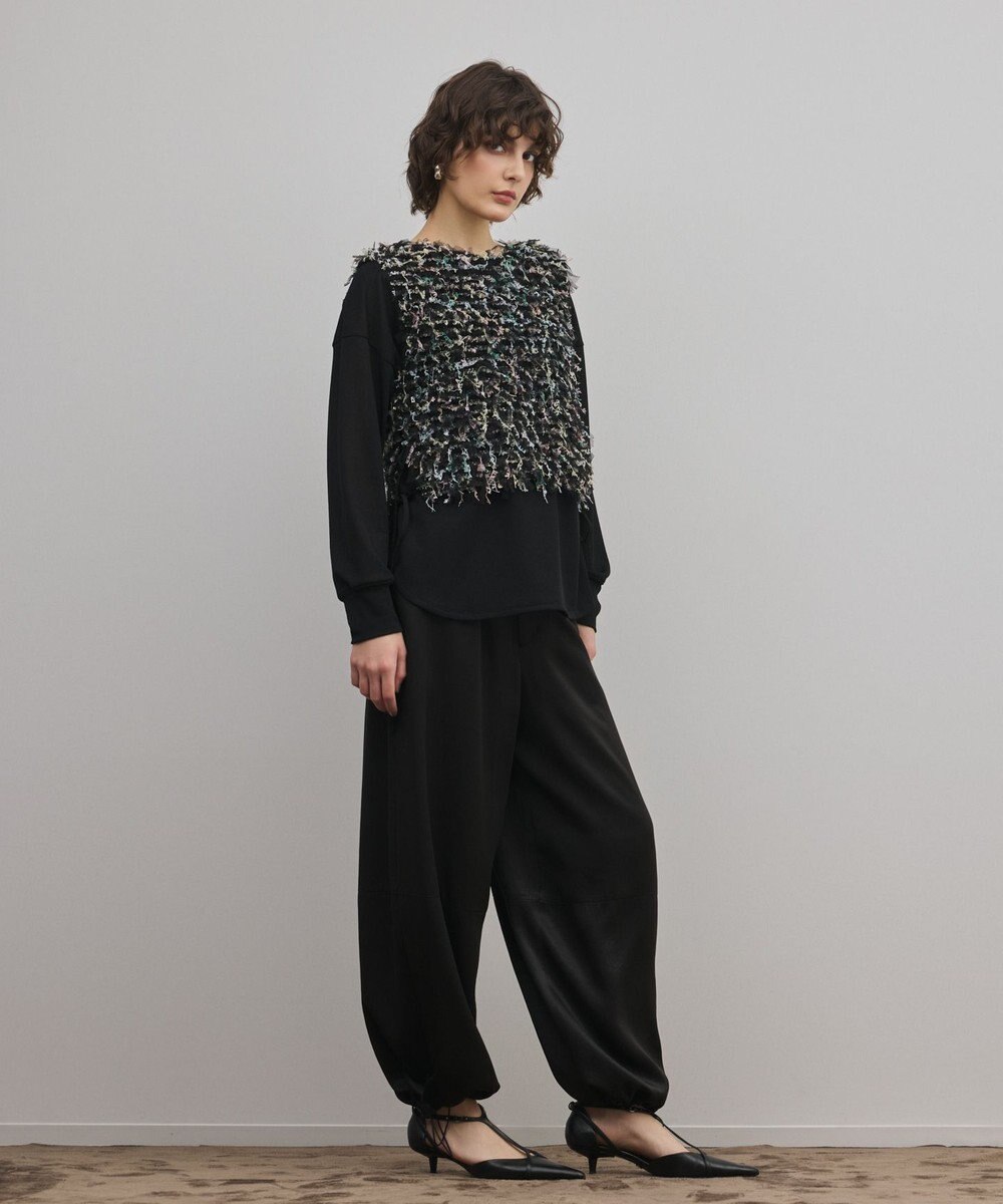 GRACE CONTINENTAL フリンジチュールベスト 