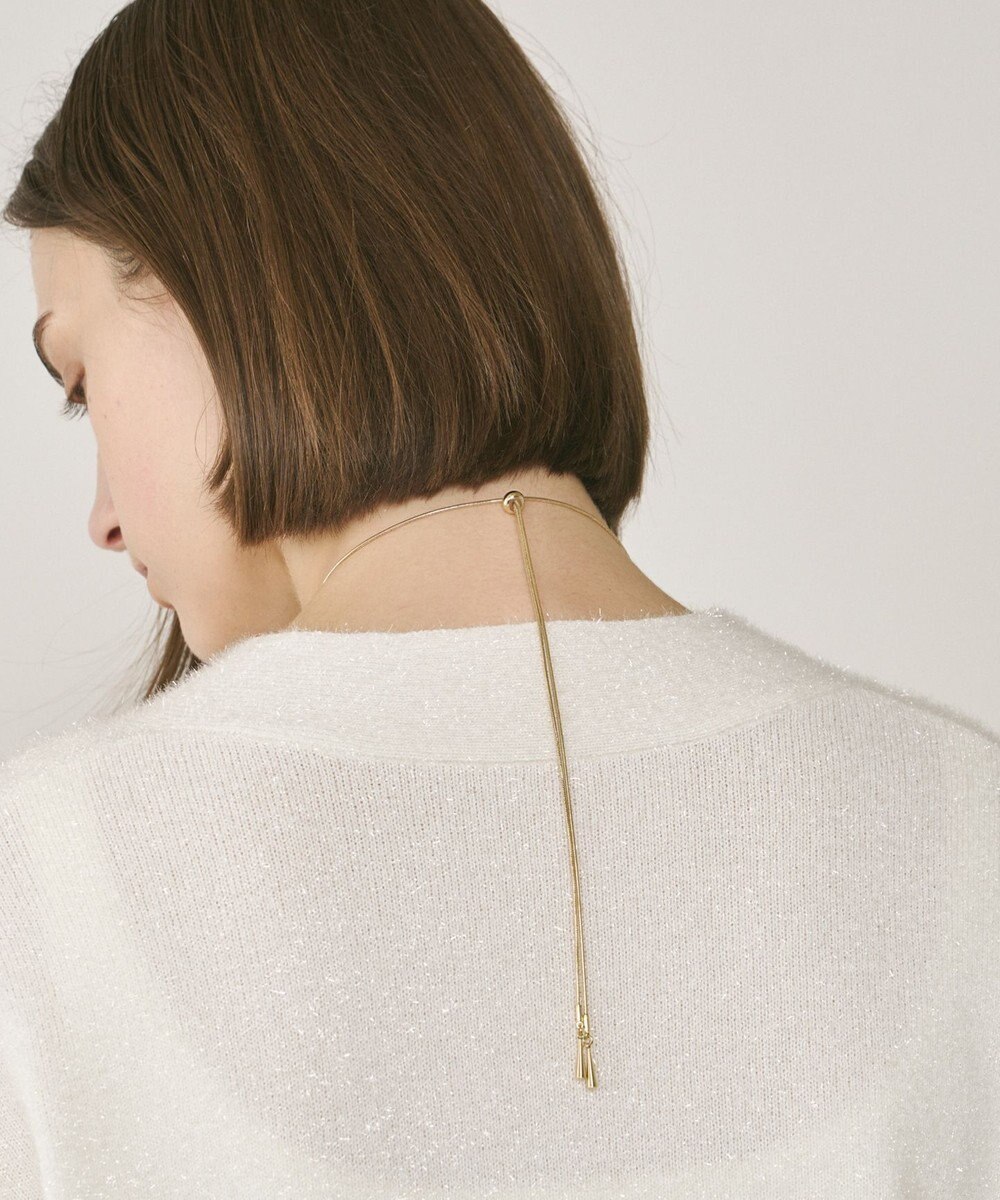 GRACE CONTINENTAL メタルカーブチョーカー 