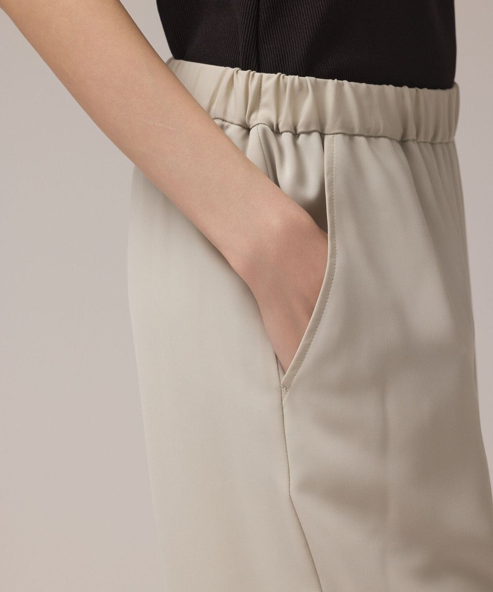 GRACE CONTINENTAL サテンワイドパンツ 