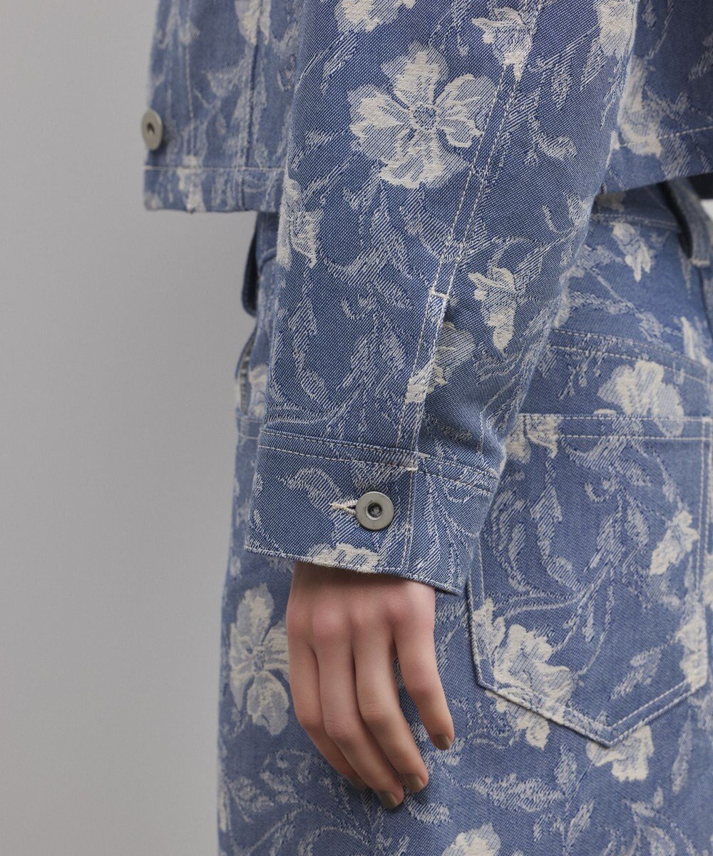 GRACE CONTINENTAL ボタニカルジャガードジャケット 