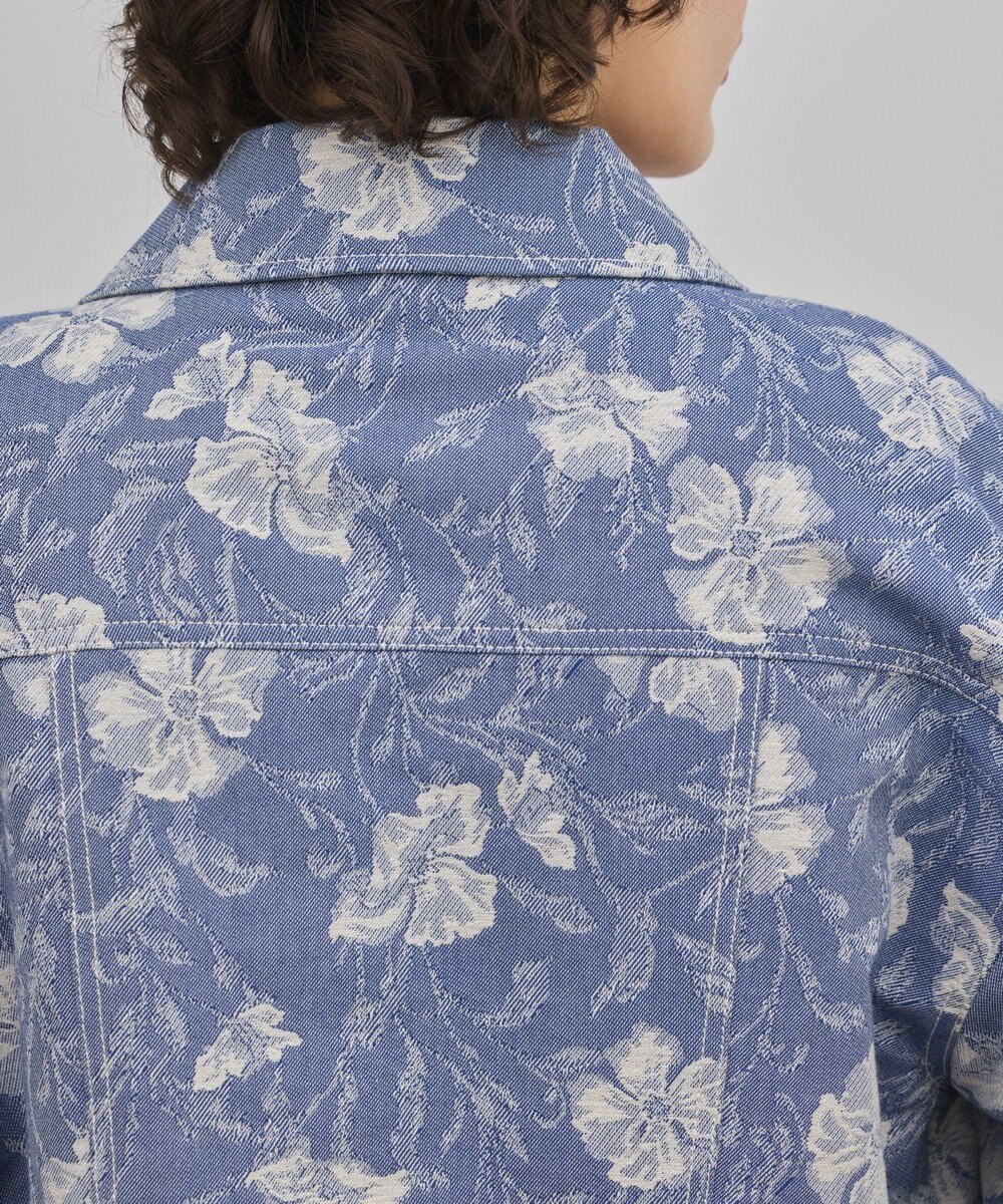 GRACE CONTINENTAL ボタニカルジャガードジャケット 