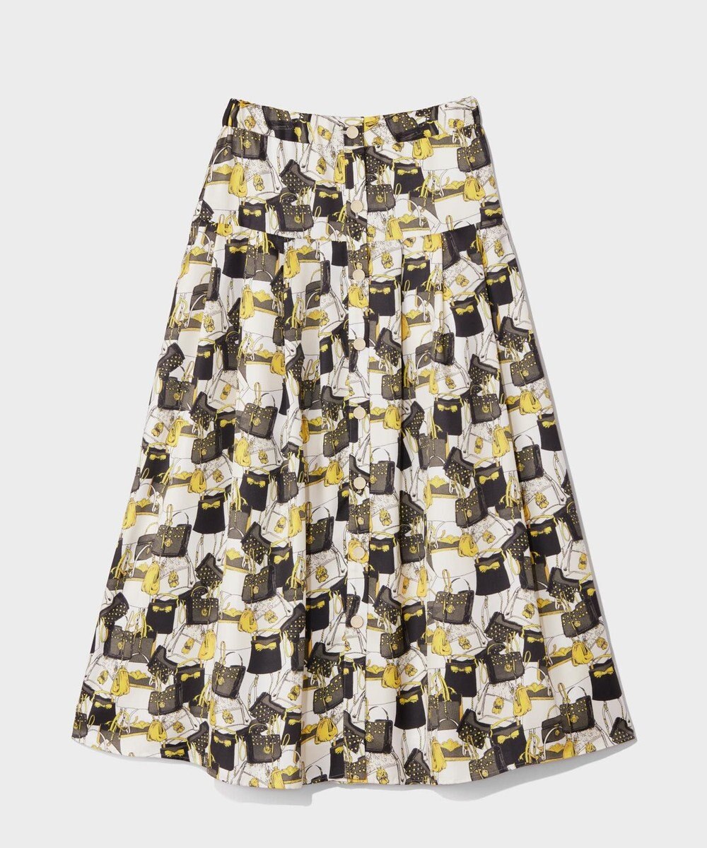 GRACE CONTINENTAL バッグモチーフプリーツスカート 
