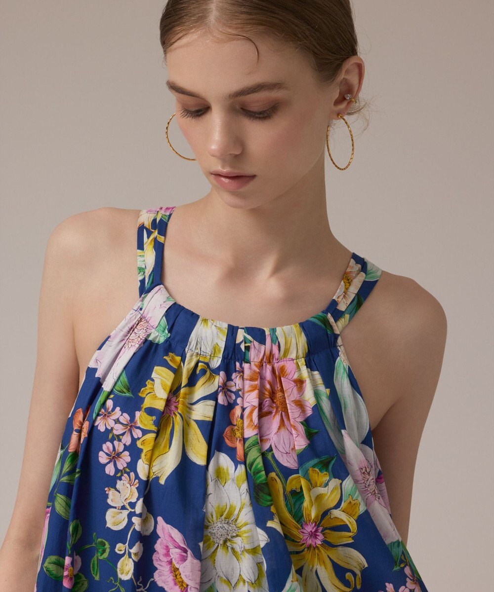 GRACE CONTINENTAL フラワープリントキャミドレス 