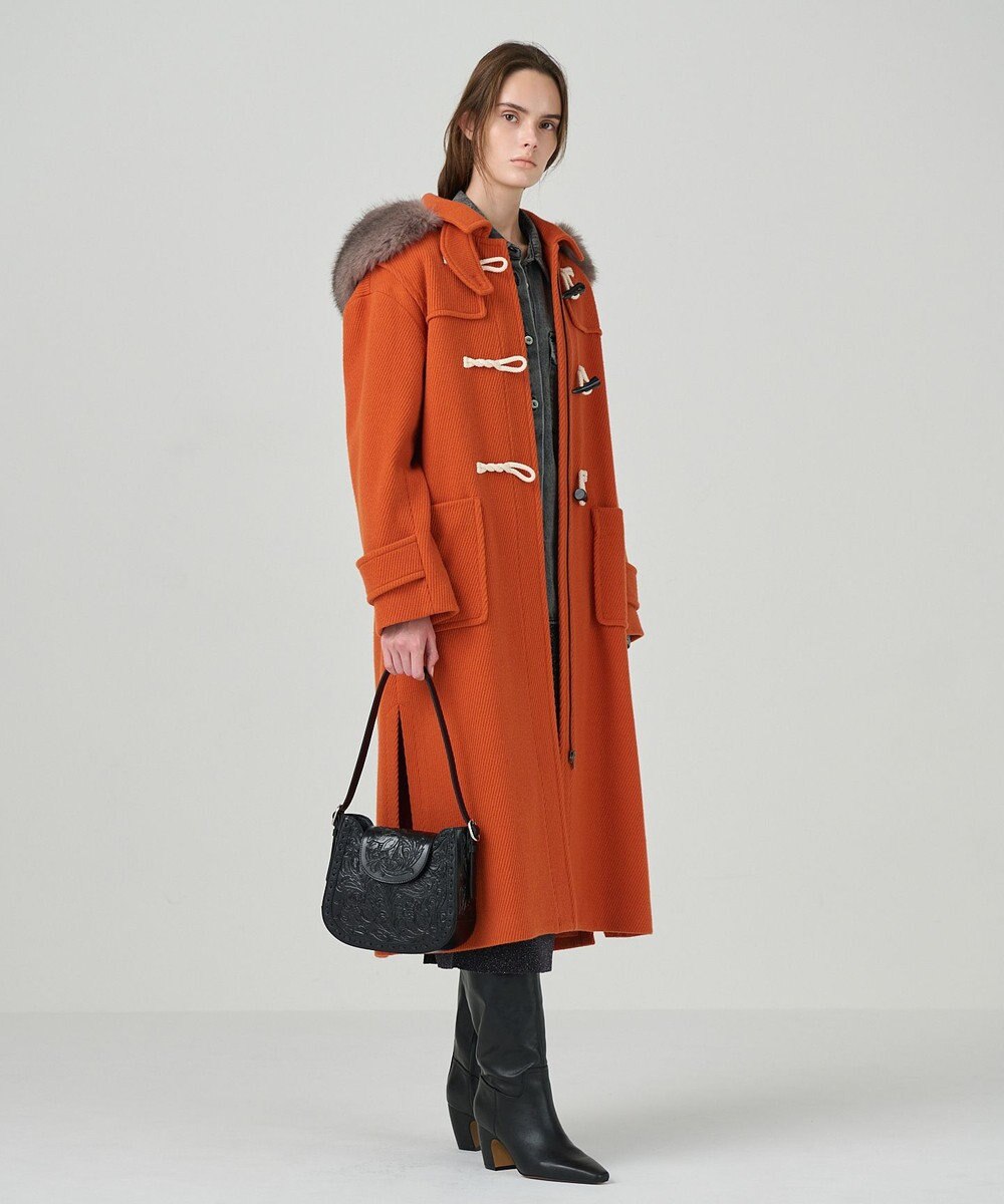 GRACE CONTINENTAL ウールカルゼダッフルコート 