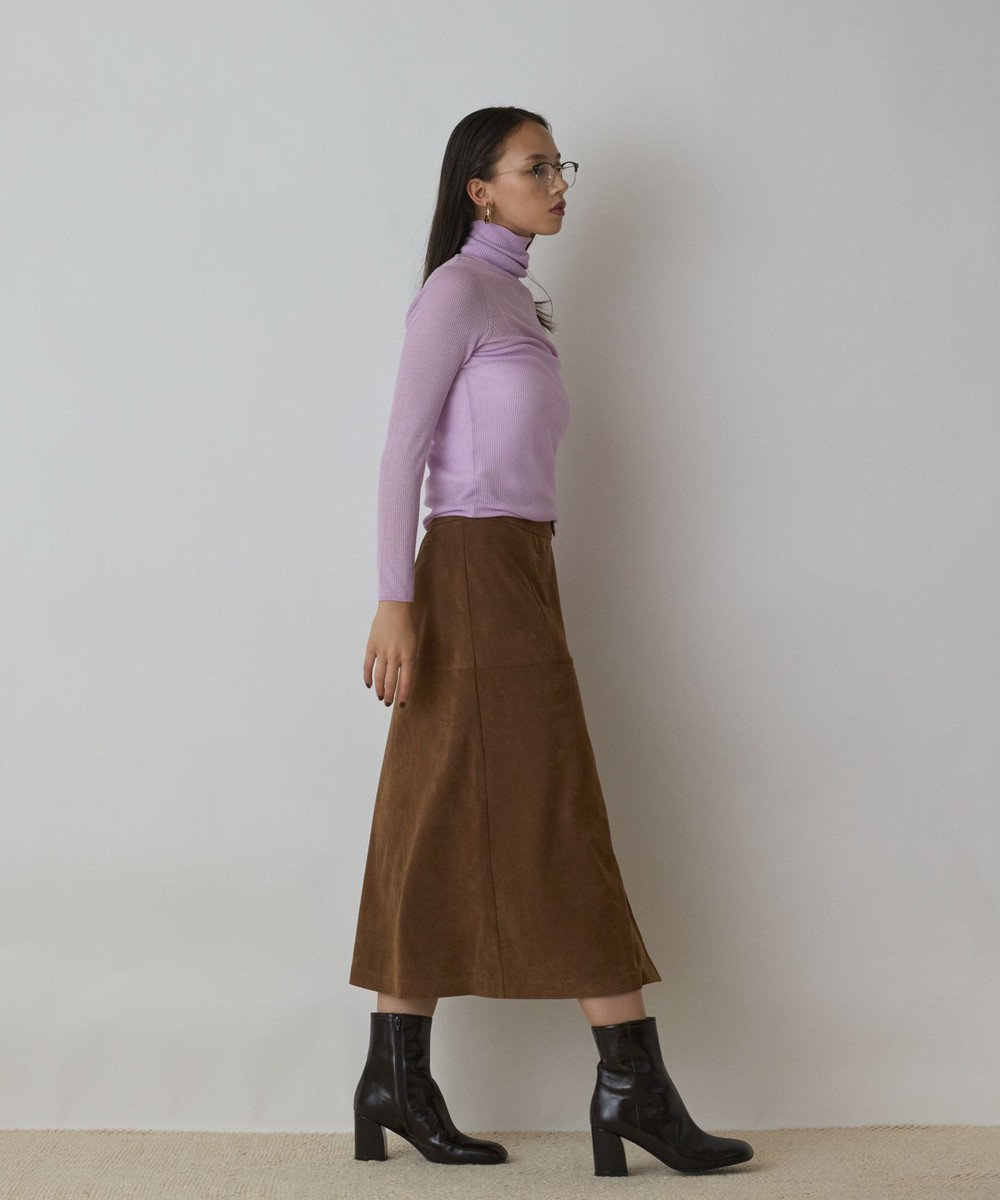 GRACE CONTINENTAL シアーリブニットトップ