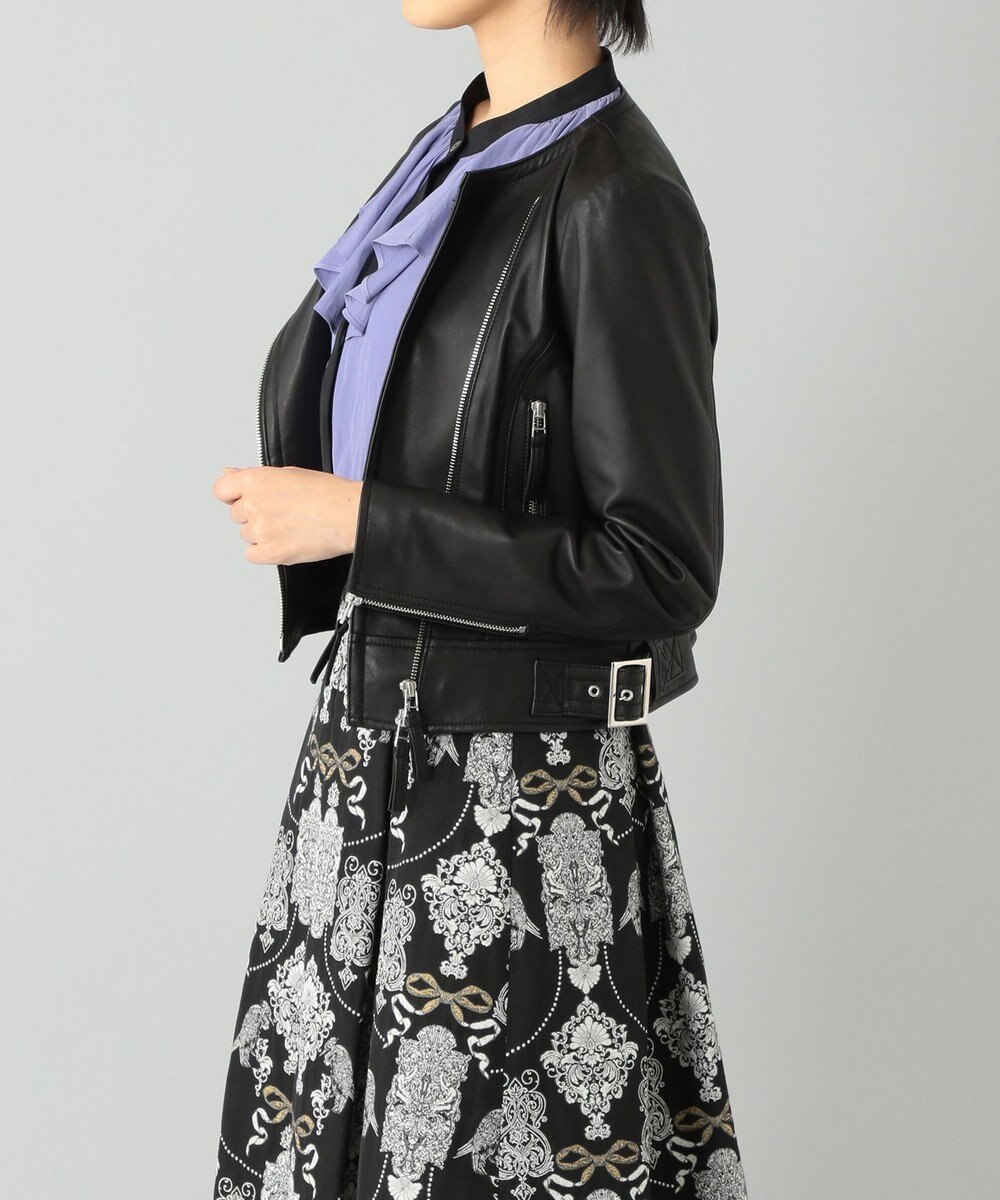 GRACE CONTINENTAL レースアップライダースジャケット 