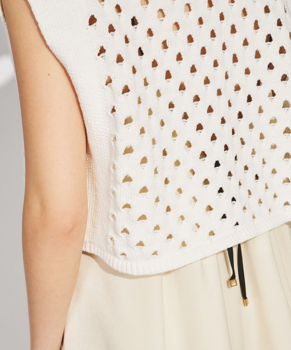 GRACE CONTINENTAL スラッシュニットトップ 