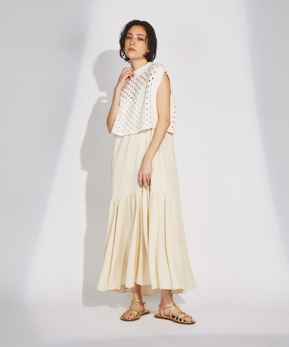 GRACE CONTINENTAL スラッシュニットトップ 