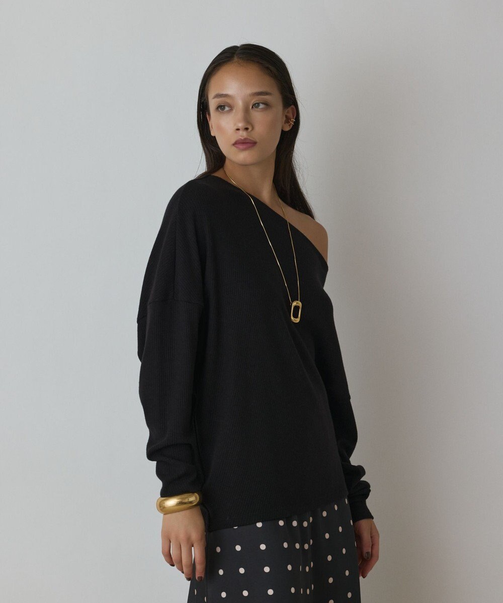 GRACE CONTINENTAL アシメテレコカットトップ 