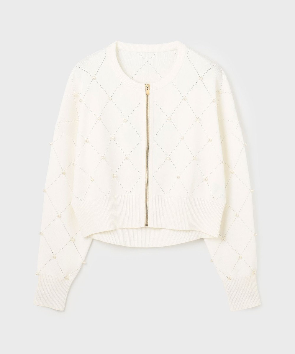 GRACE CONTINENTAL パールニットブルゾン