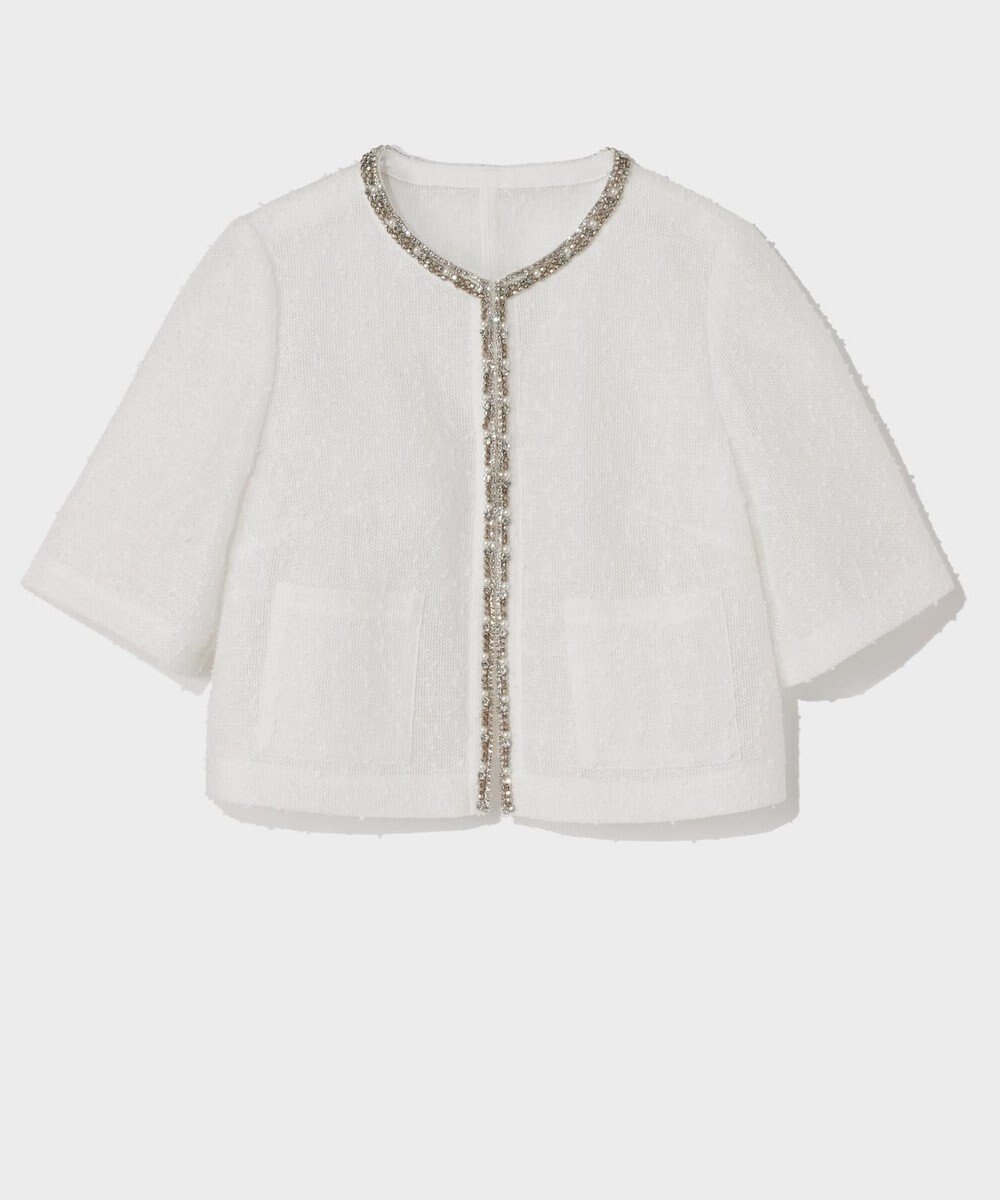 GRACE CONTINENTAL メッシュツイードジャケット 