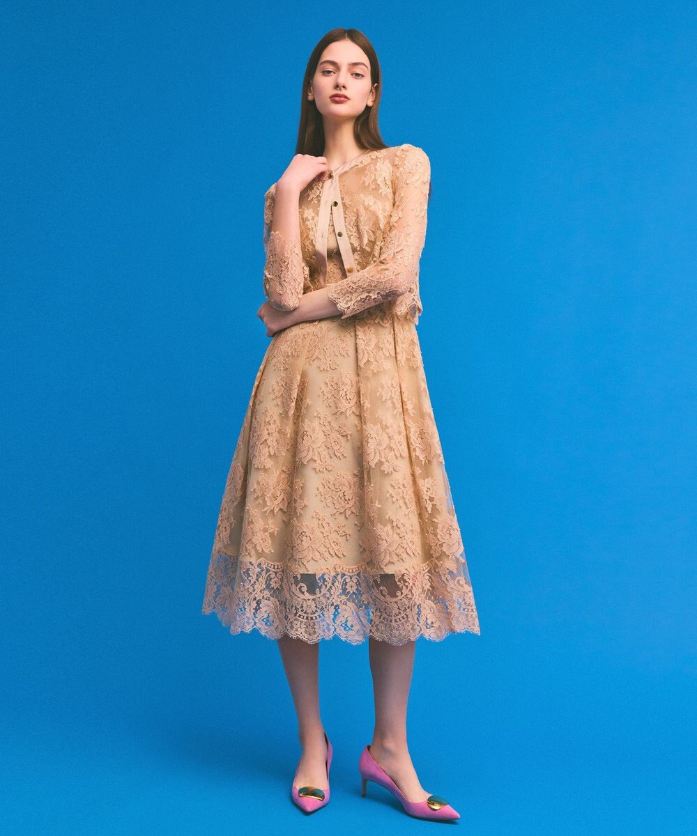 GRACE CONTINENTAL リバーレースドレス 