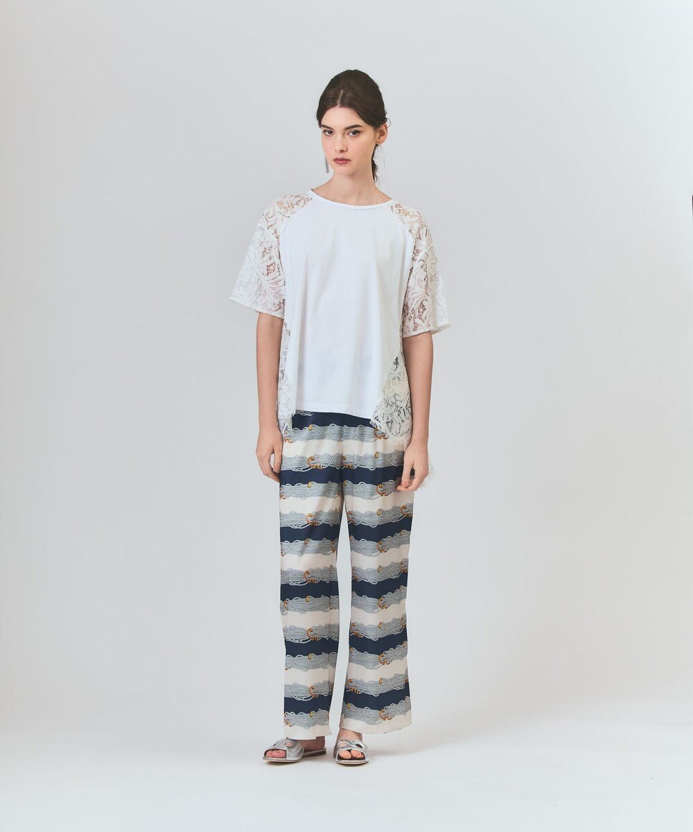 GRACE CONTINENTAL バックレース天竺トップ