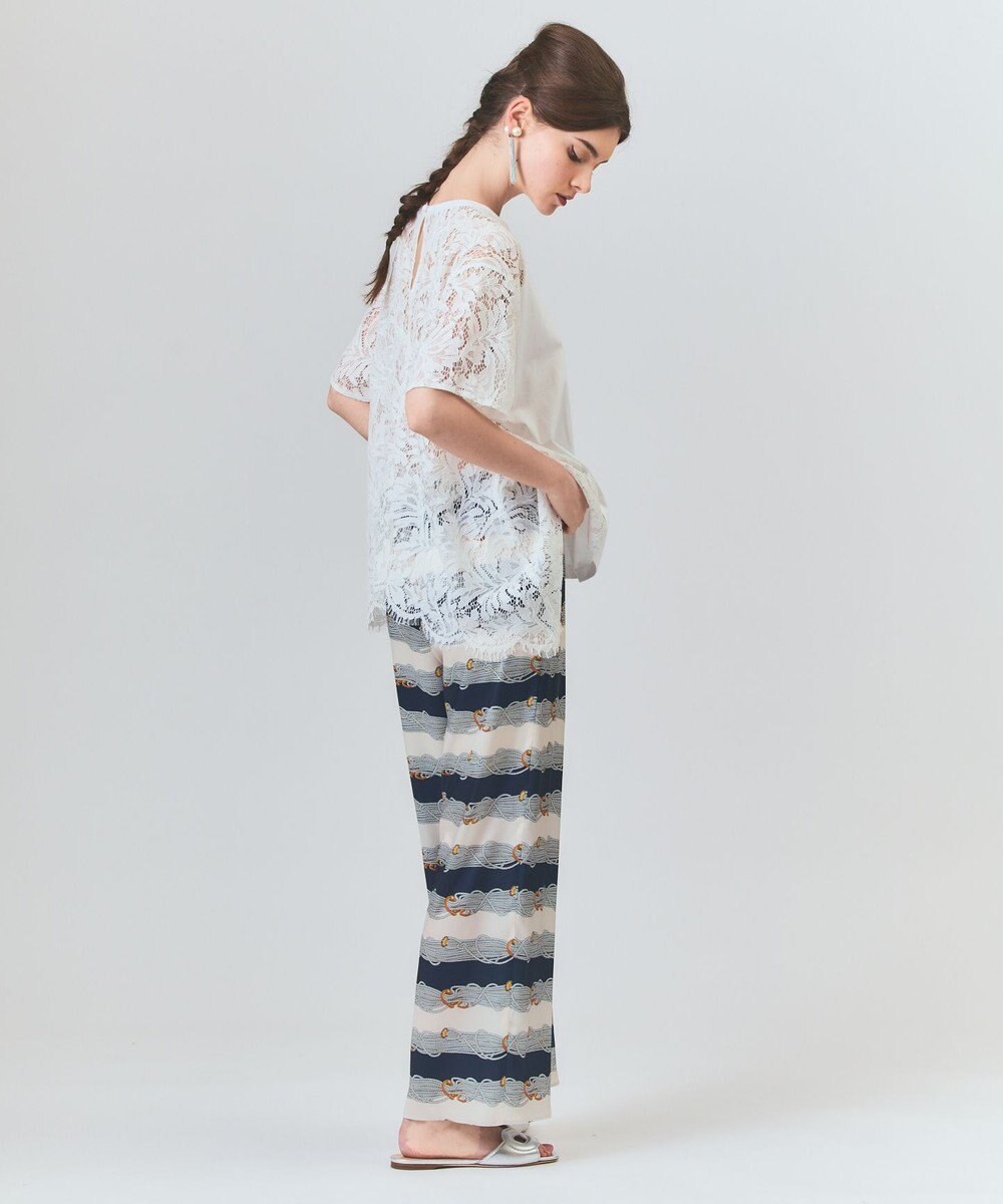 GRACE CONTINENTAL バックレース天竺トップ