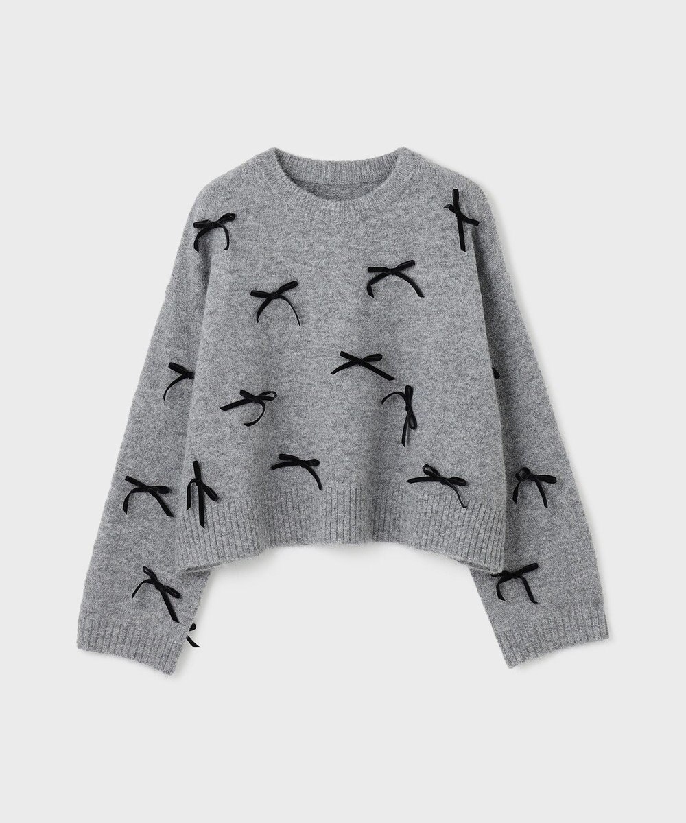 GRACE CONTINENTAL リボンニットトップ