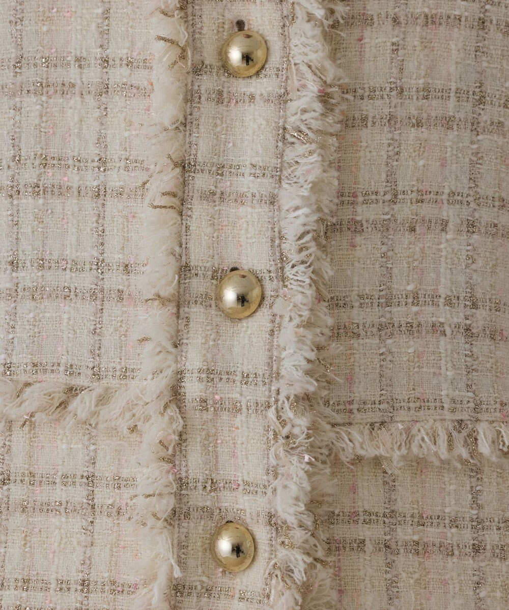 GRACE CONTINENTAL フレアスリーブツイードジャケット 