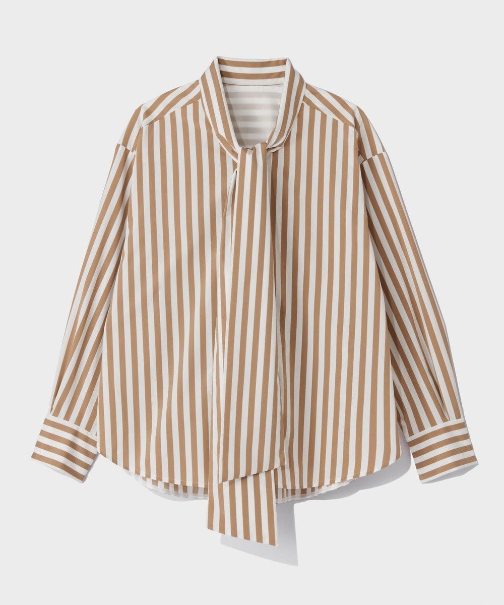 GRACE CONTINENTAL タフタストライプブラウス