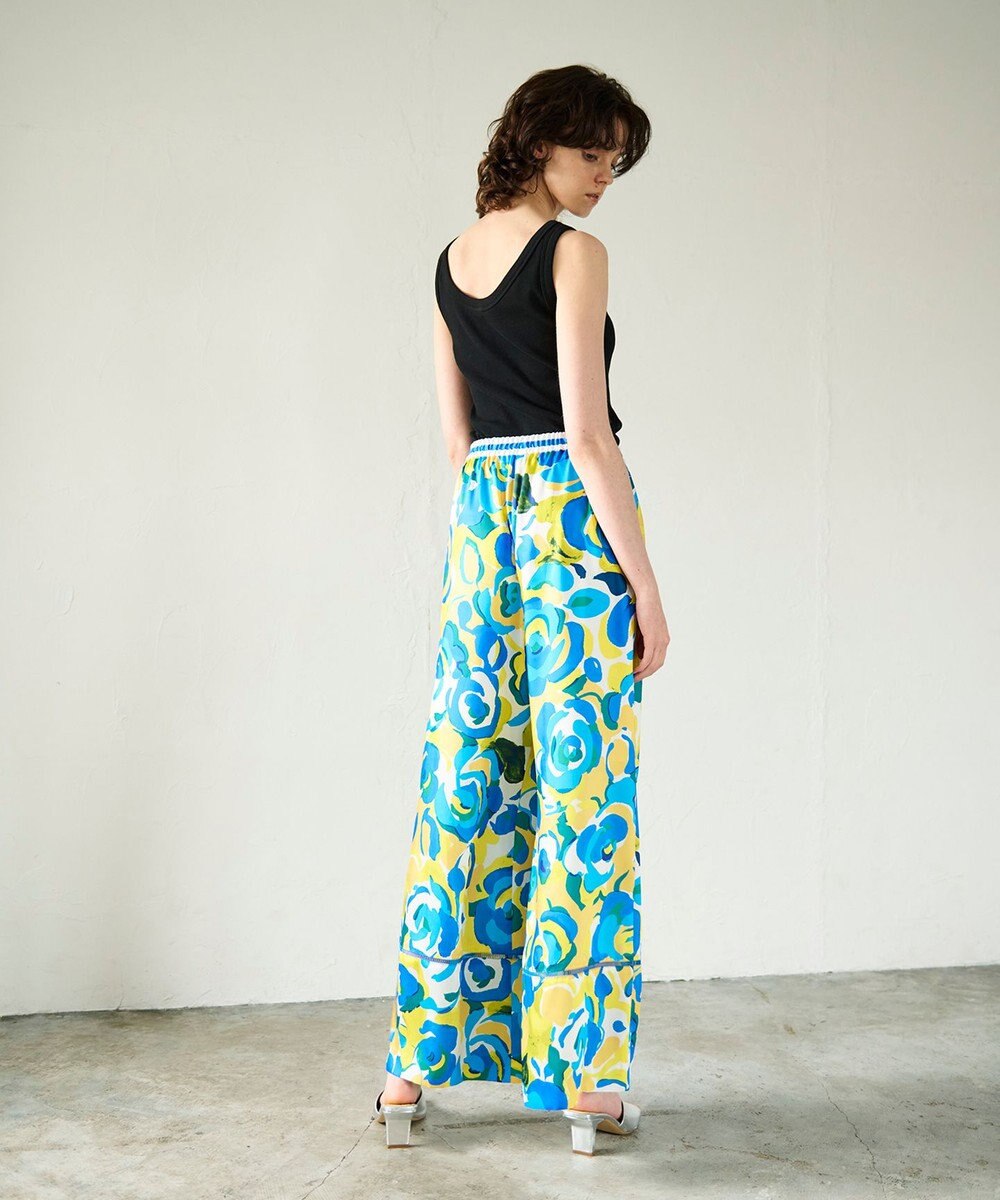 GRACE CONTINENTAL ペイントカラーワイドパンツ