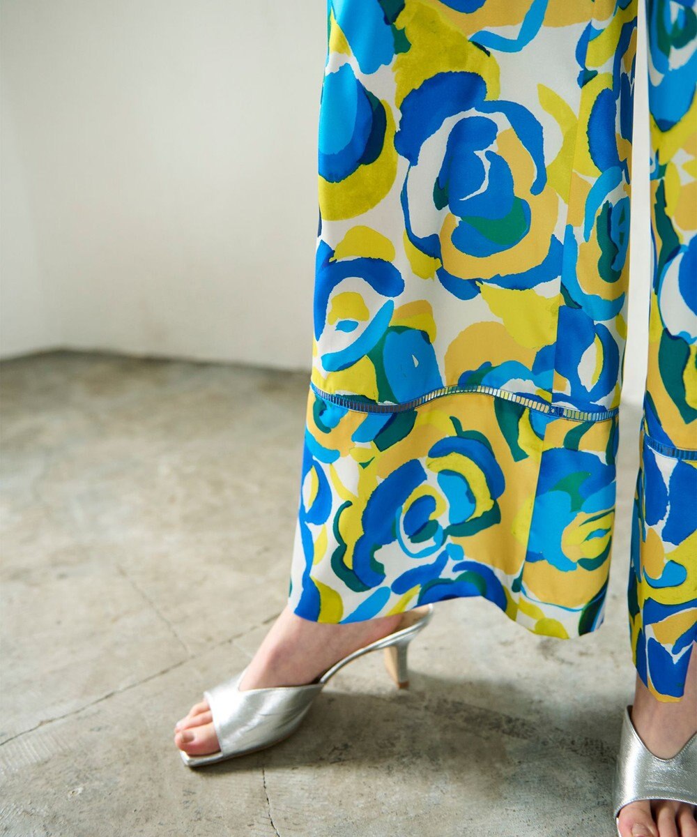 GRACE CONTINENTAL ペイントカラーワイドパンツ