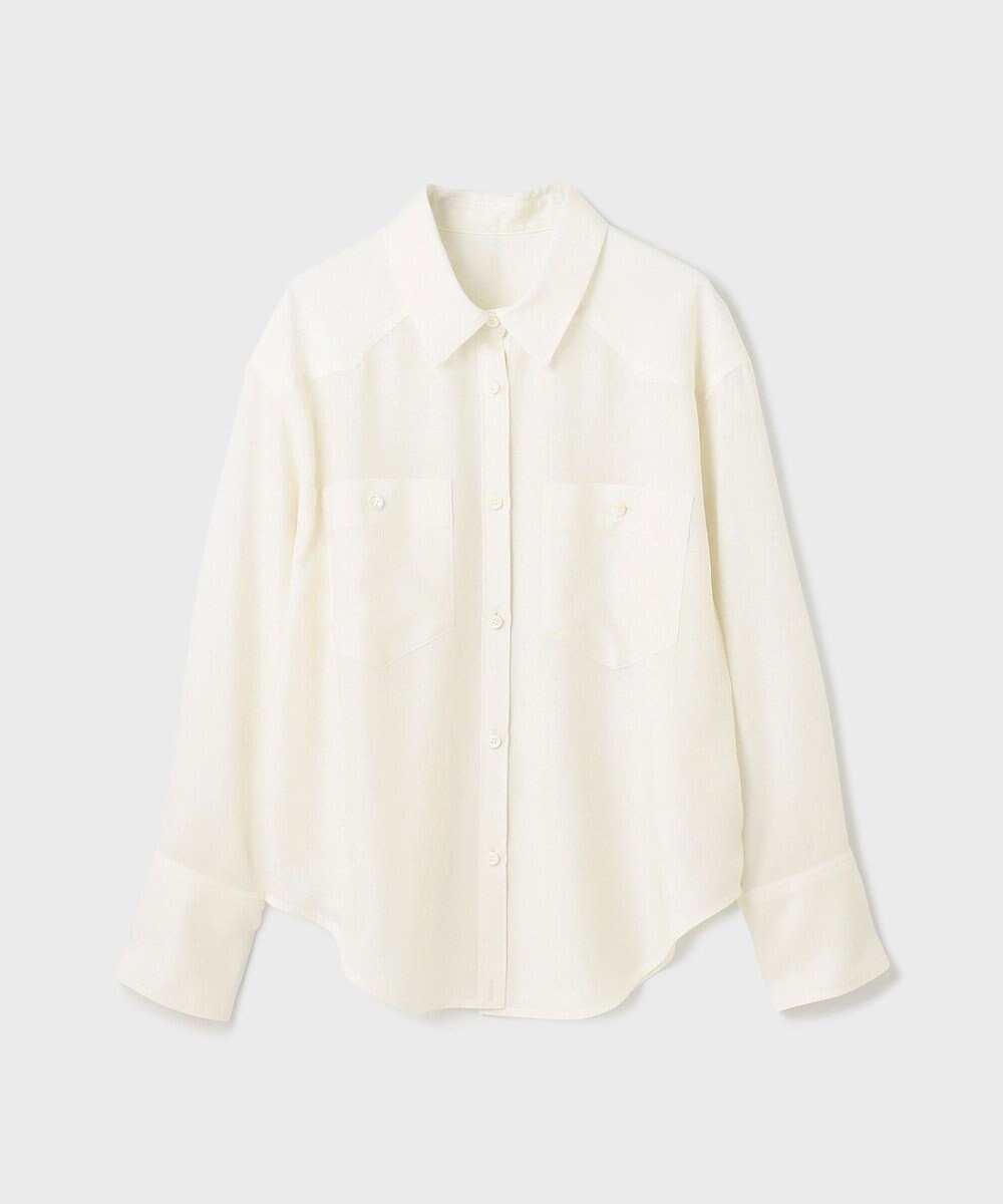 GRACE CONTINENTAL シアー2wayウエスタンシャツ 