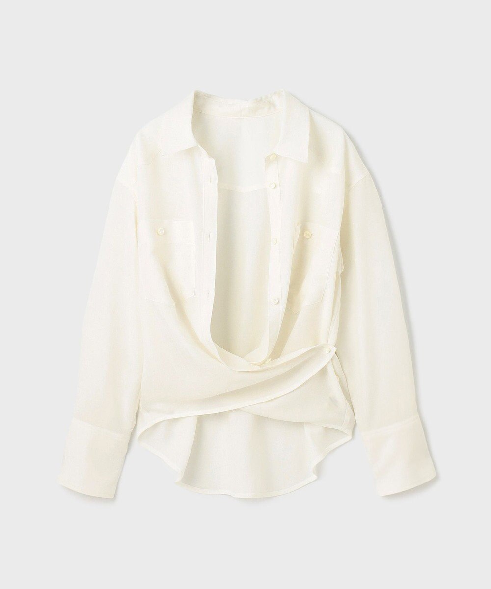 GRACE CONTINENTAL シアー2wayウエスタンシャツ 