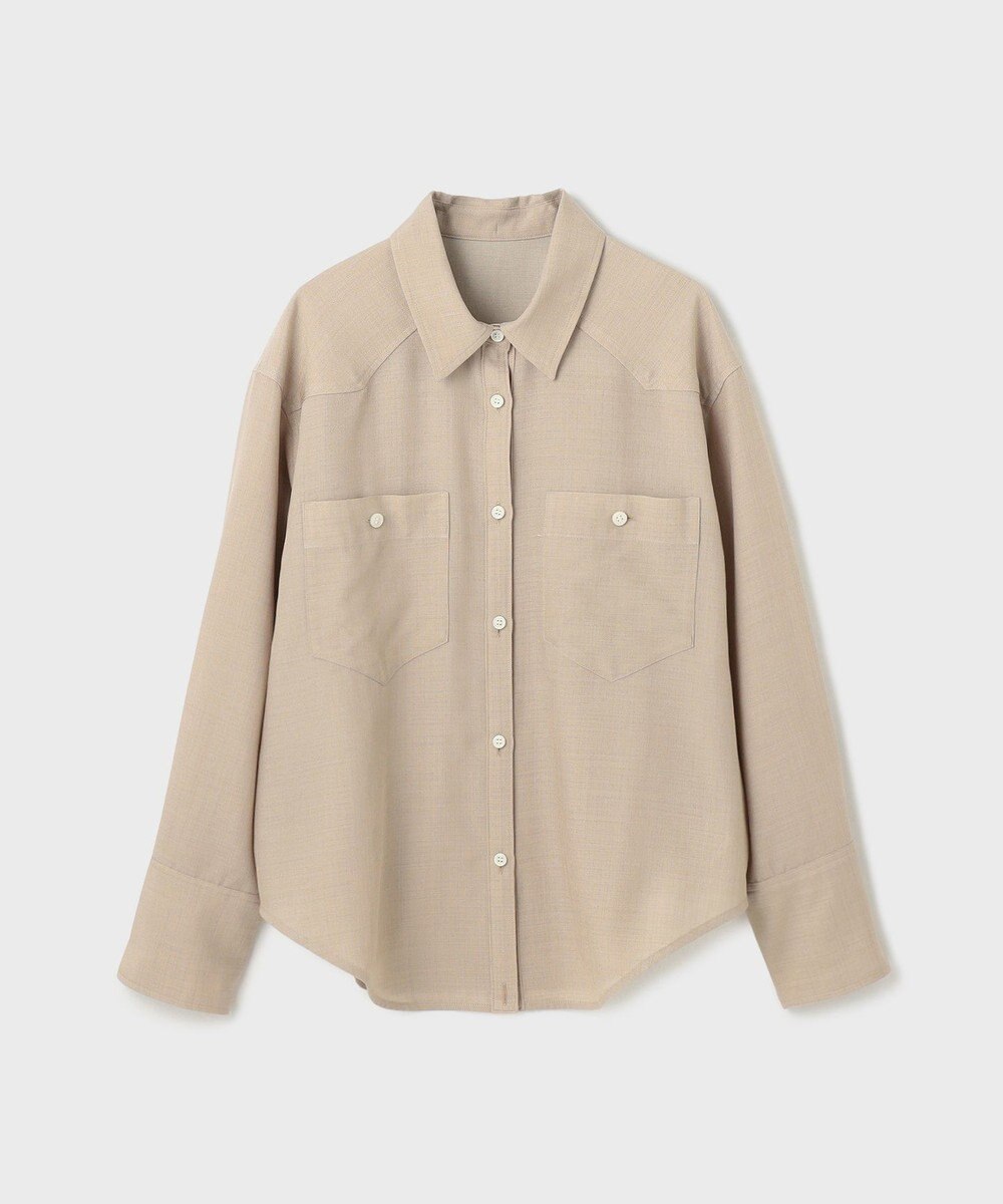 GRACE CONTINENTAL シアー2wayウエスタンシャツ 