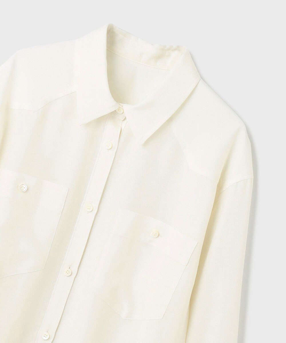 GRACE CONTINENTAL シアー2wayウエスタンシャツ 