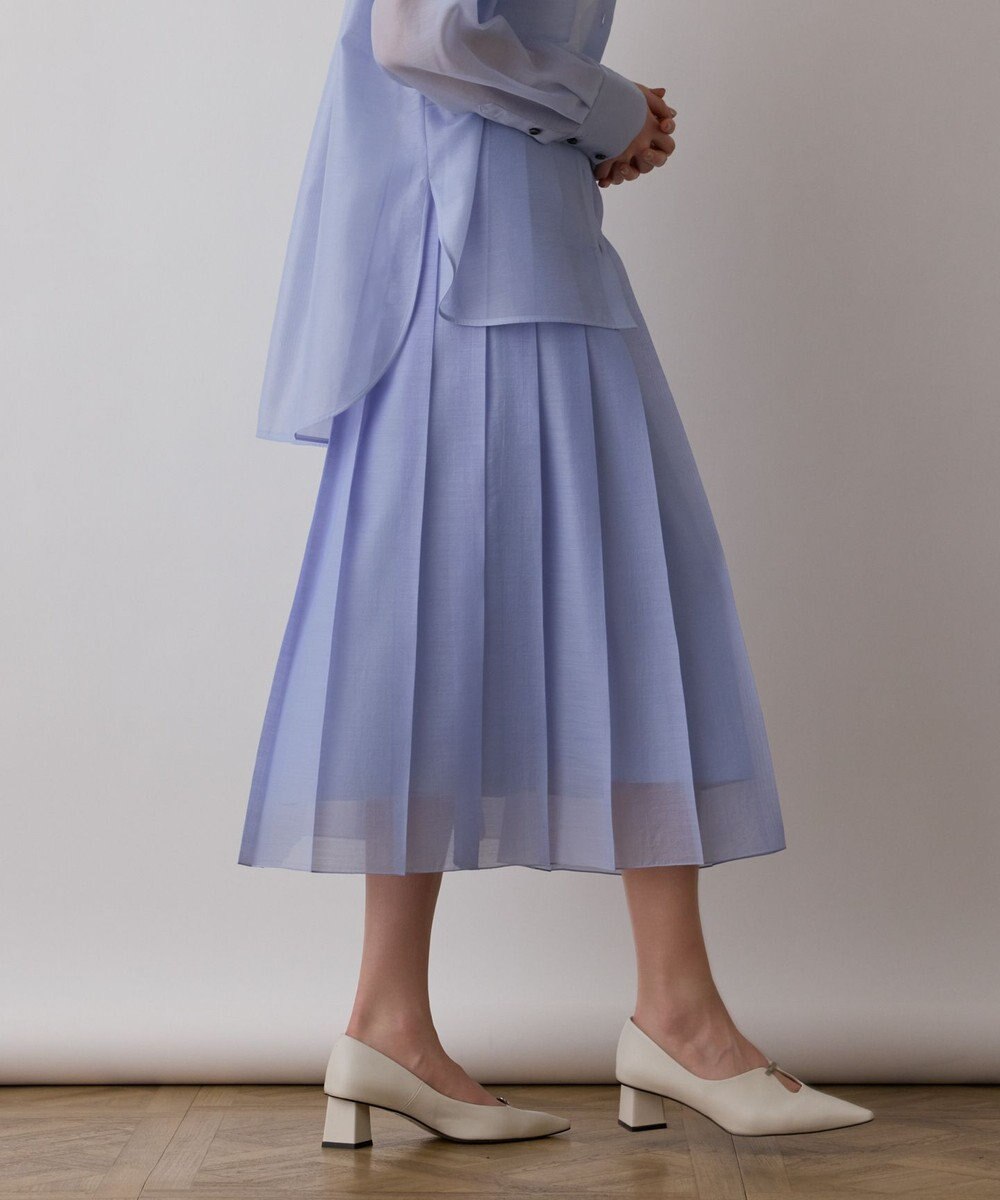 GRACE CONTINENTAL マットシアープリーツスカート