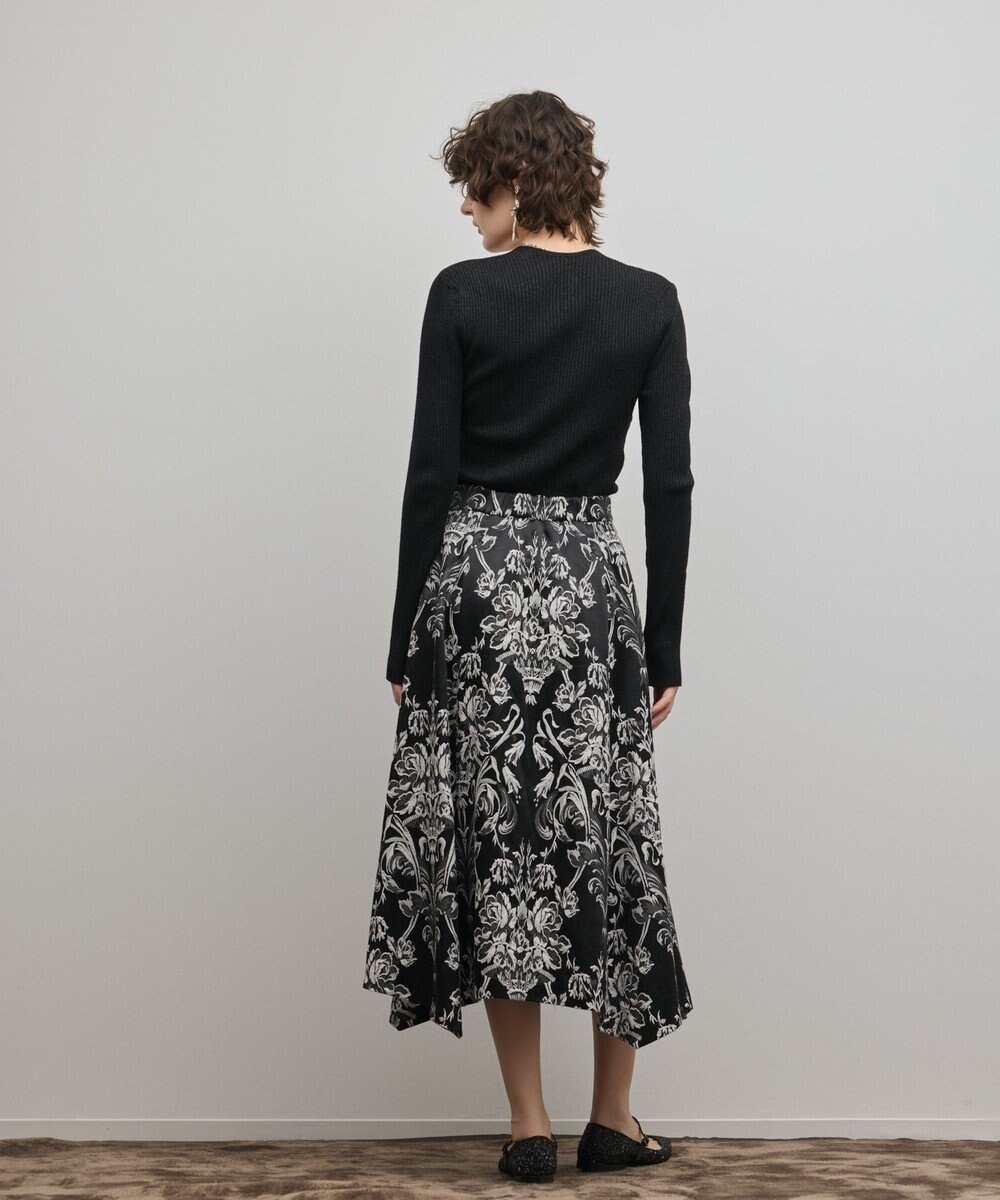 GRACE CONTINENTAL オーナメントジャガードハンカチヘムスカート 