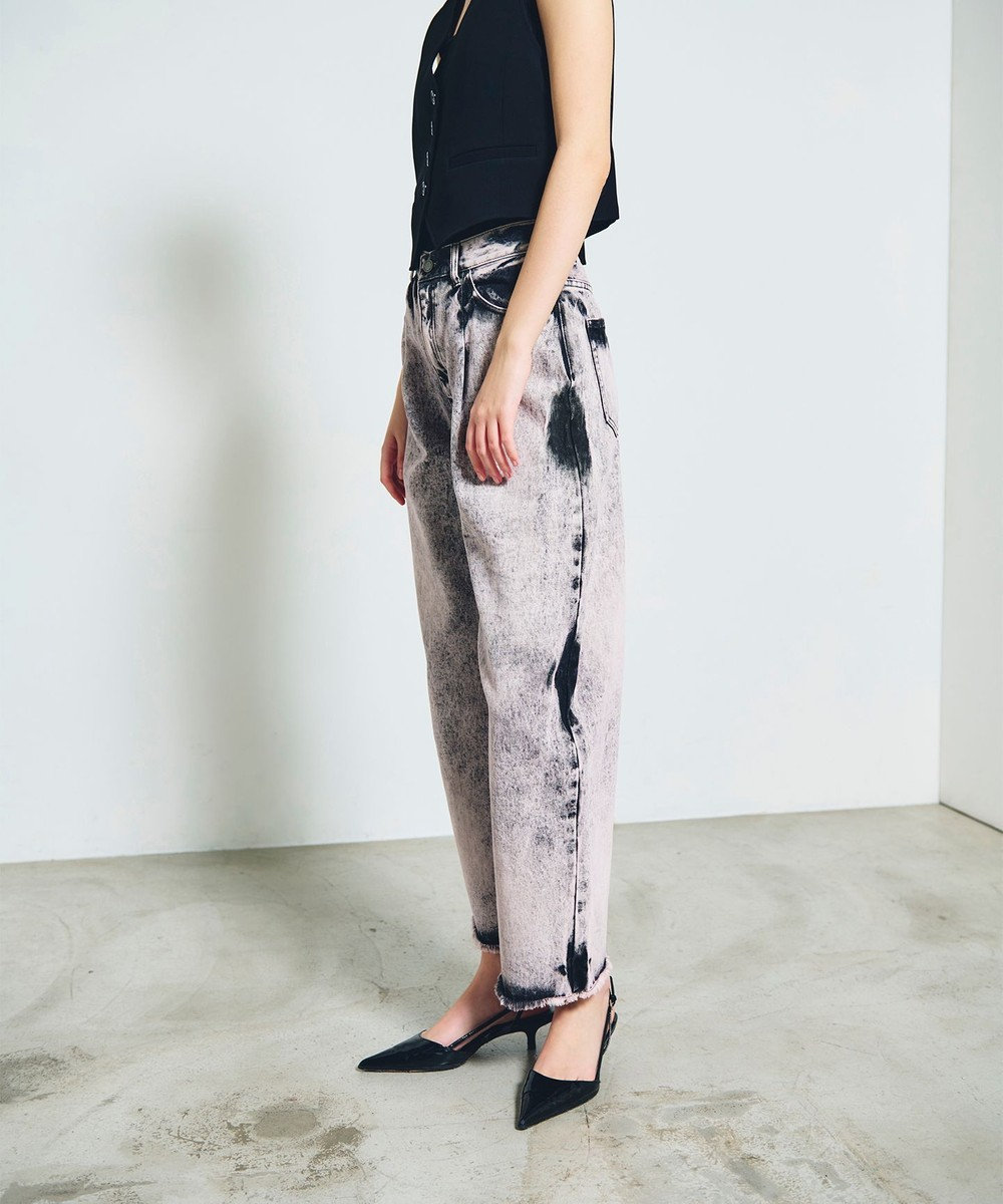 GRACE CONTINENTAL タイダイコクーンデニムパンツ 