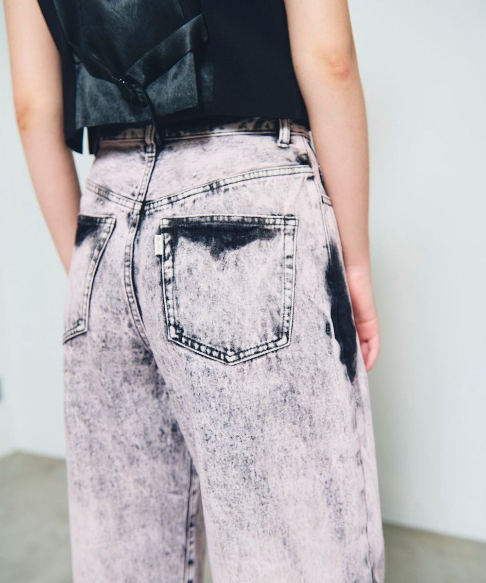 GRACE CONTINENTAL タイダイコクーンデニムパンツ 