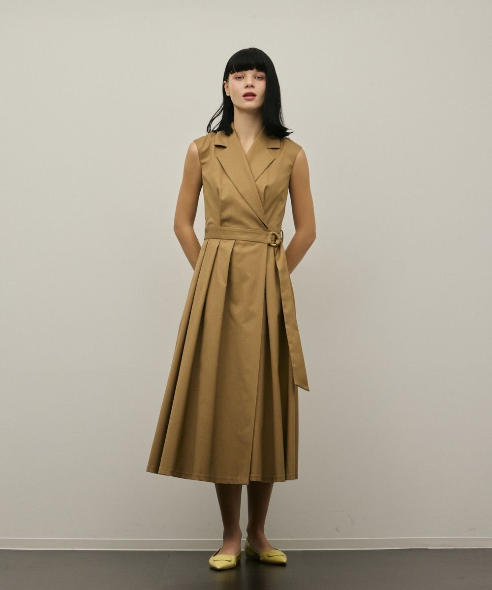 GRACE CONTINENTAL カシュクールタックフレアワンピース 