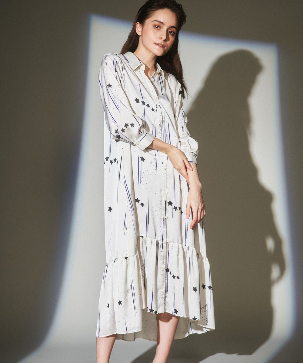 即納大特価 GRACE CONTINENTAL - グレースコンチネンタル スターモチーフシャツドレスの 豊富な低価
